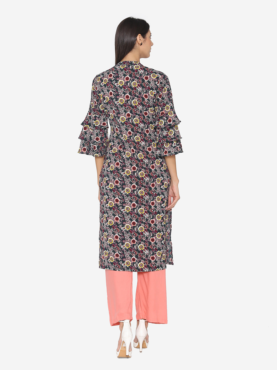 Multi Viscose Printed Kurta