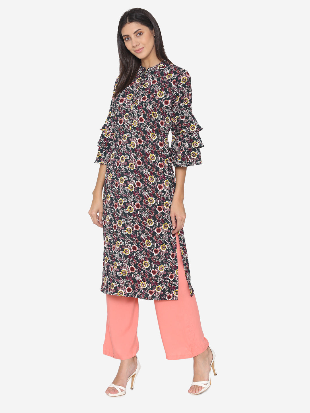 Multi Viscose Printed Kurta