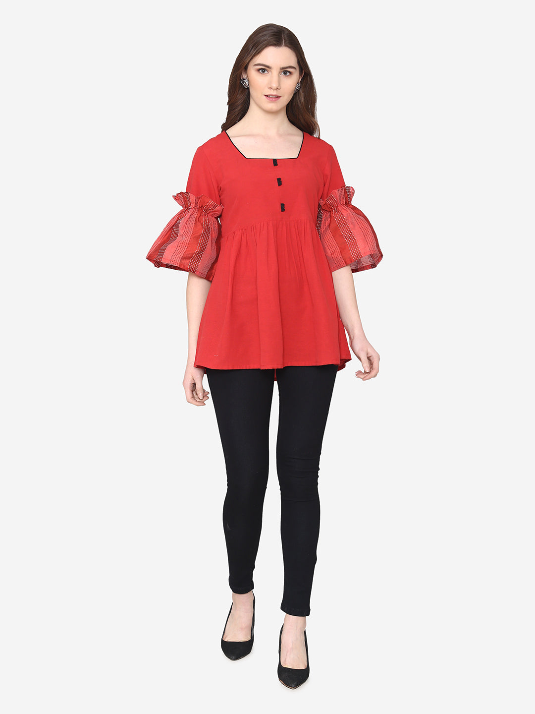 Red Premiun Cotton Top