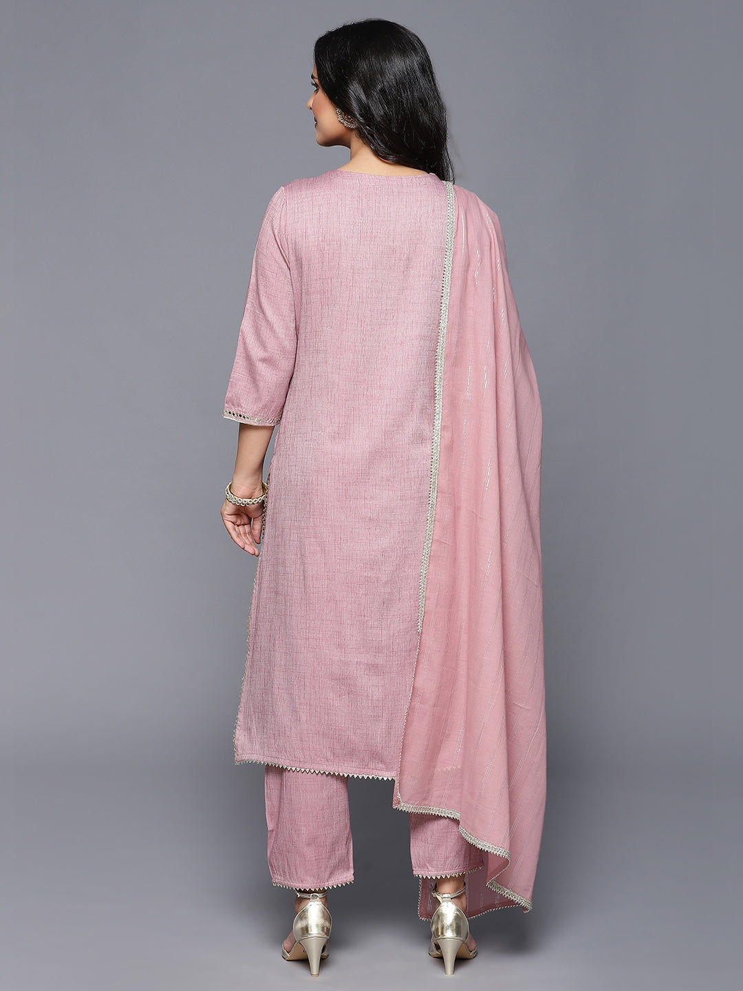 Mauve Urbano 3 PC Kurta Set with Dupatta