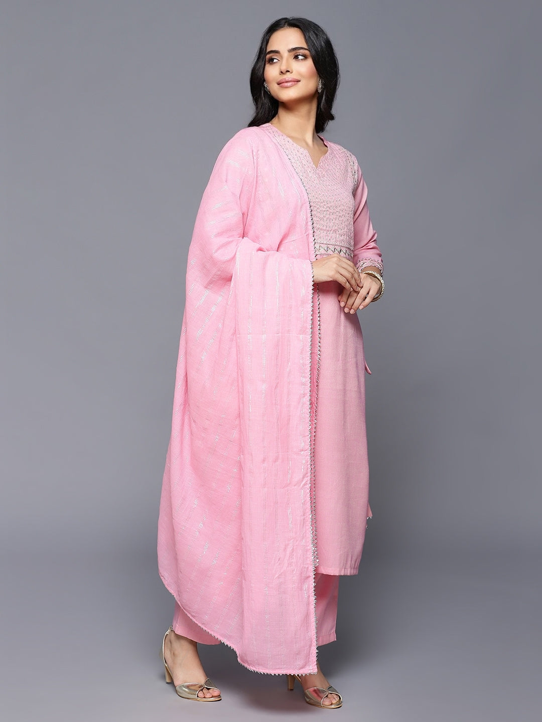 Pink Urbano Premium 3 Pc Kurta Sets with Dupatta