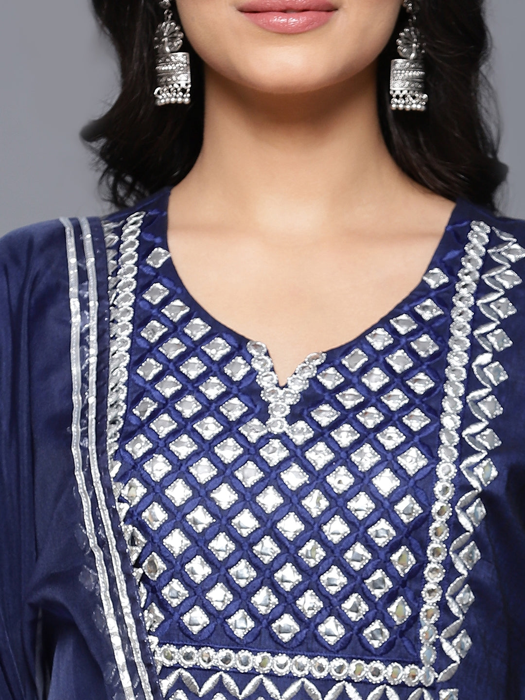 Blue Urbano Premium 3 pc Kurta Set with Dupatta