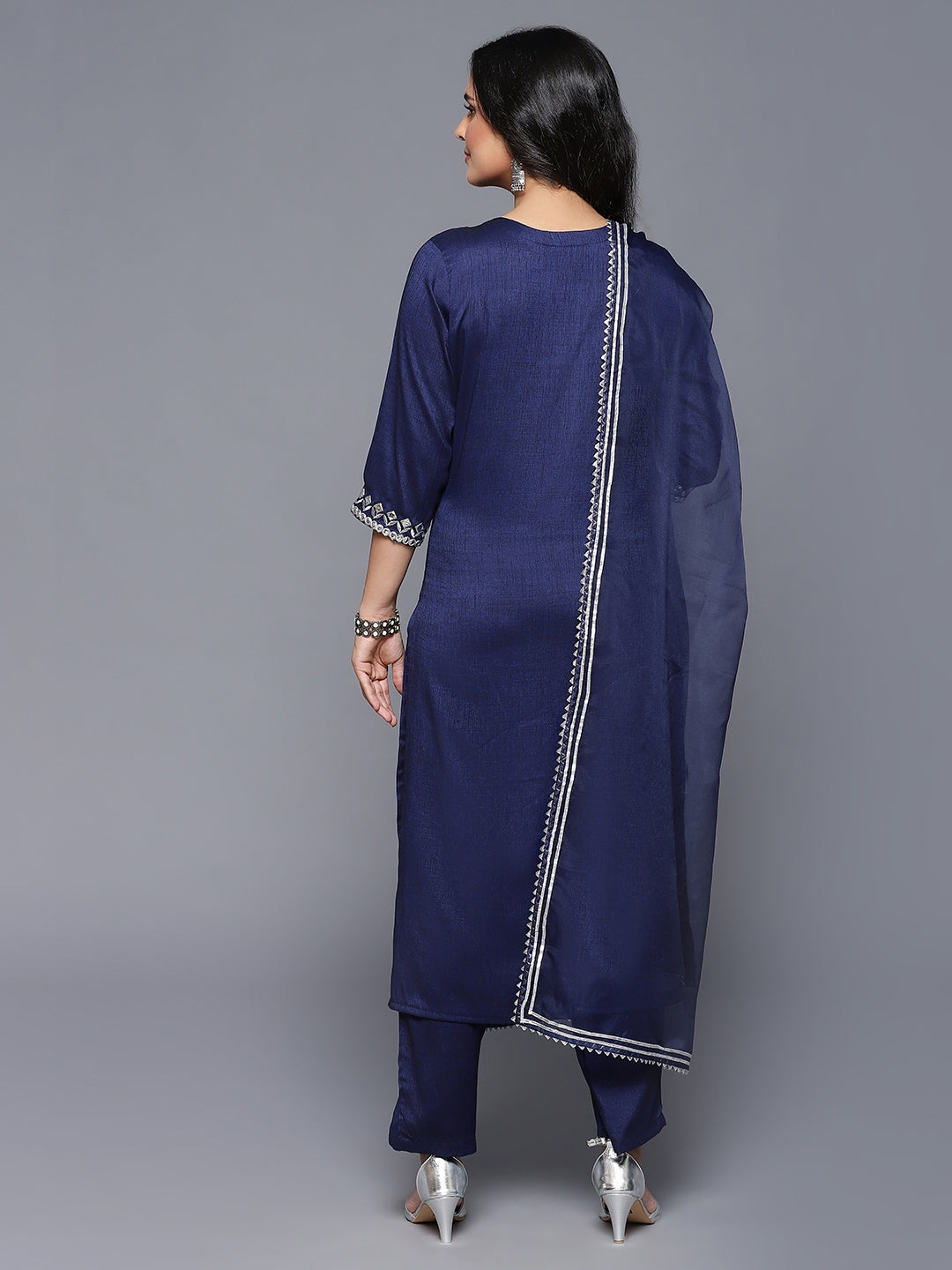 Blue Urbano Premium 3 pc Kurta Set with Dupatta