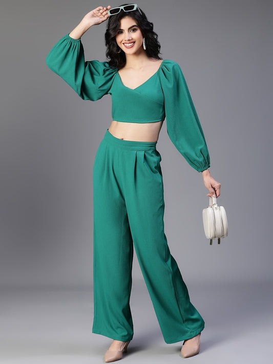 Green 2-piece co-ord set