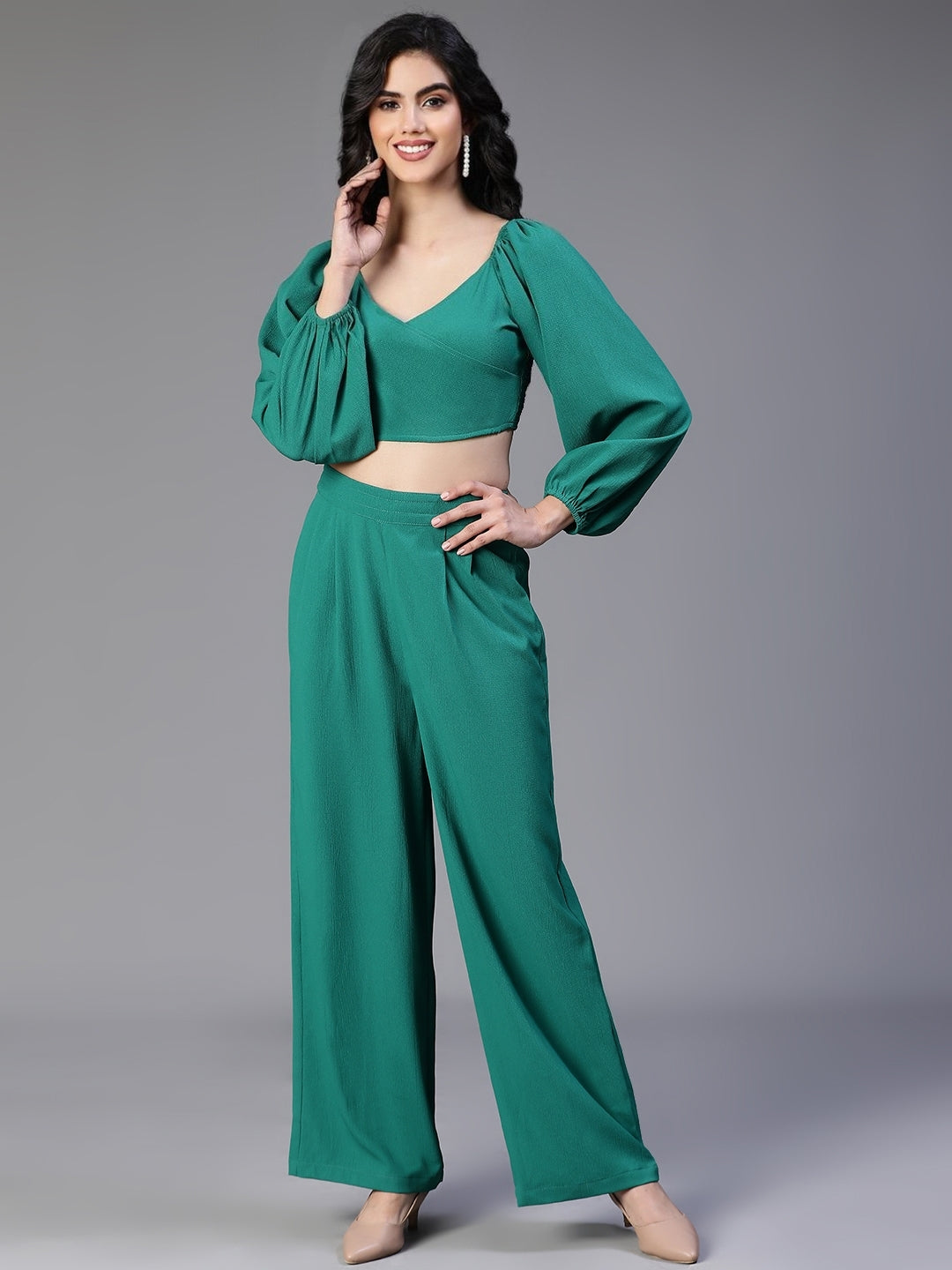 Green 2-piece co-ord set