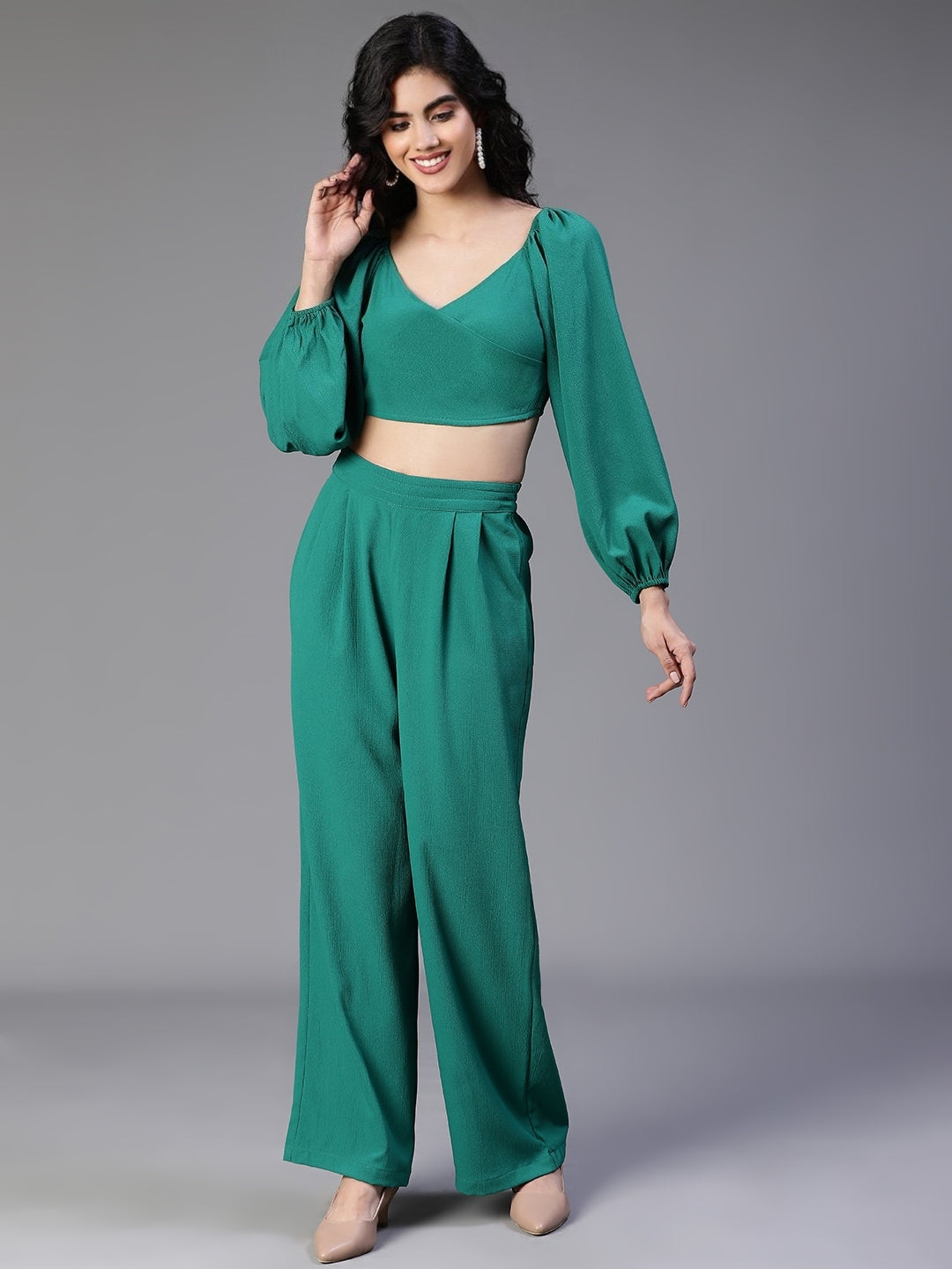 Green 2-piece co-ord set