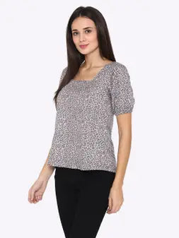 Crepe Animal Printed Top