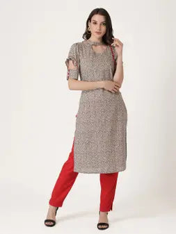 Multi Cotton Printed Kurta