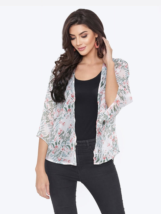 Georgette Printed Short Shrug