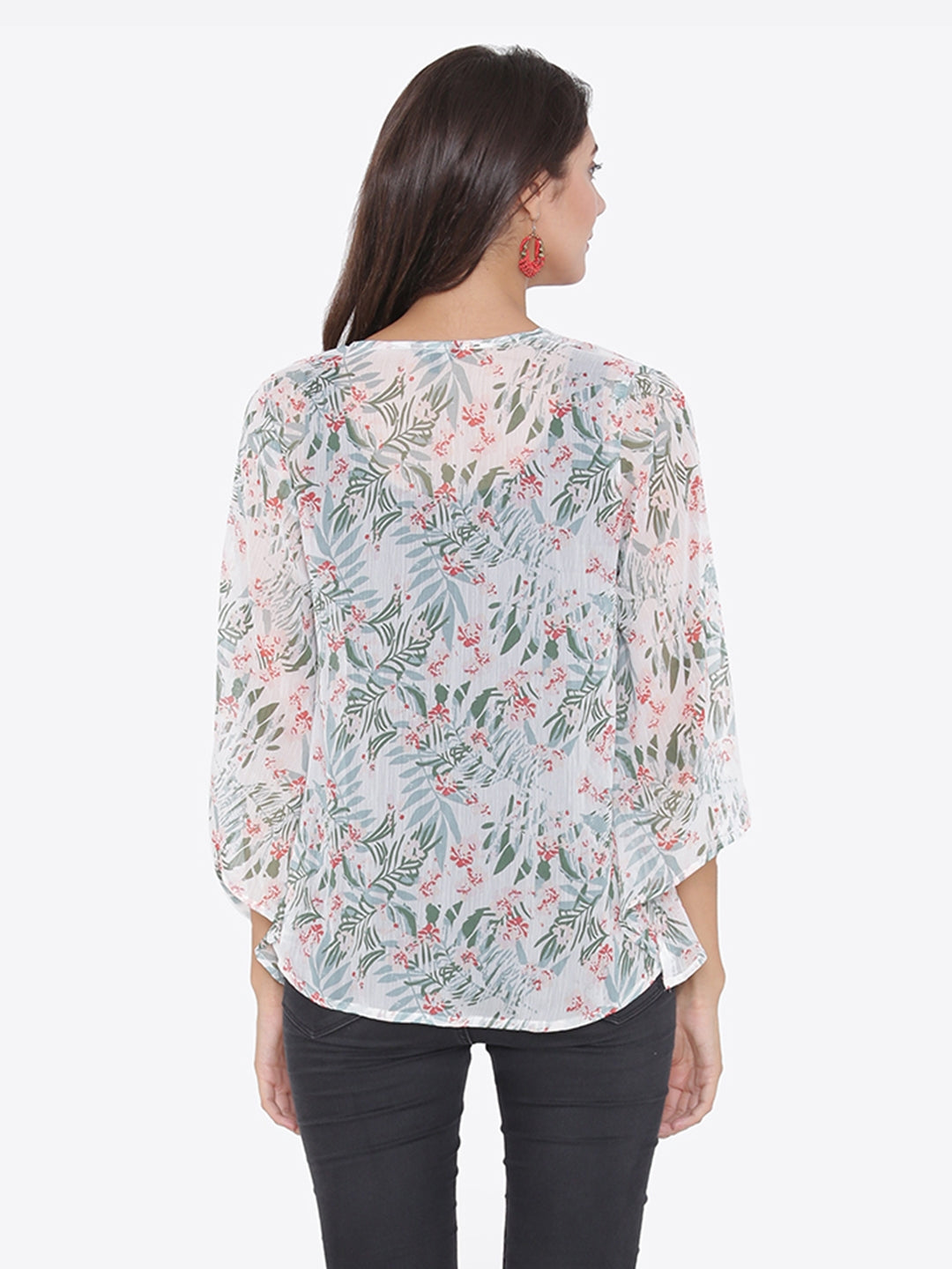 Georgette Printed Short Shrug