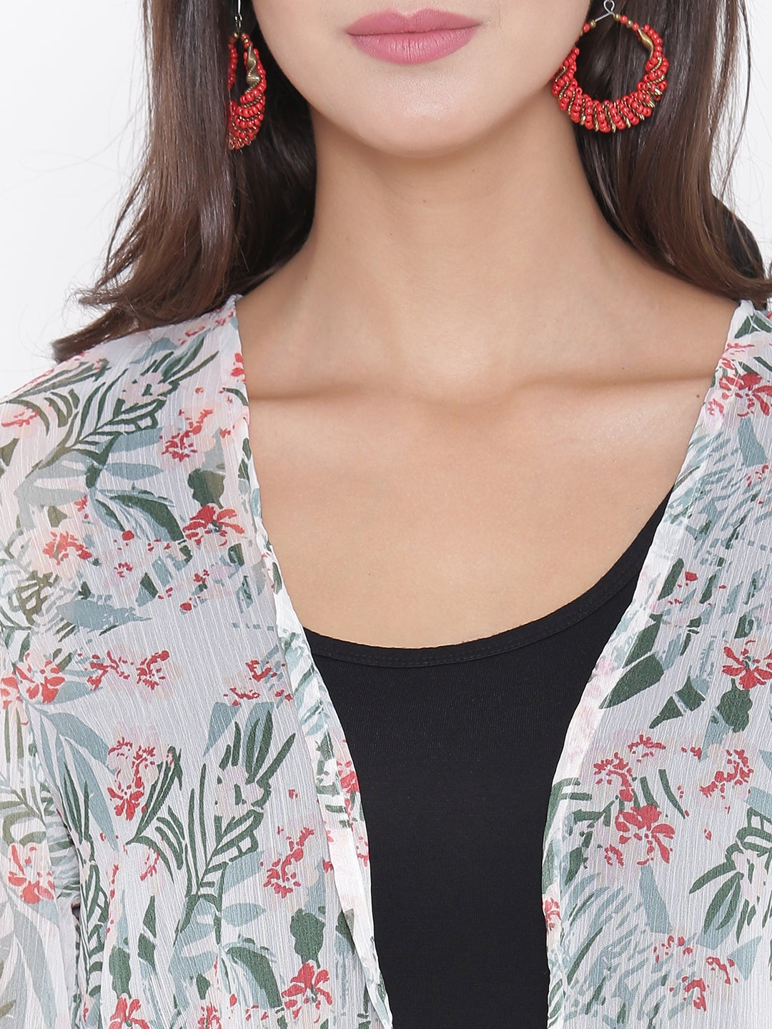 Georgette Printed Short Shrug