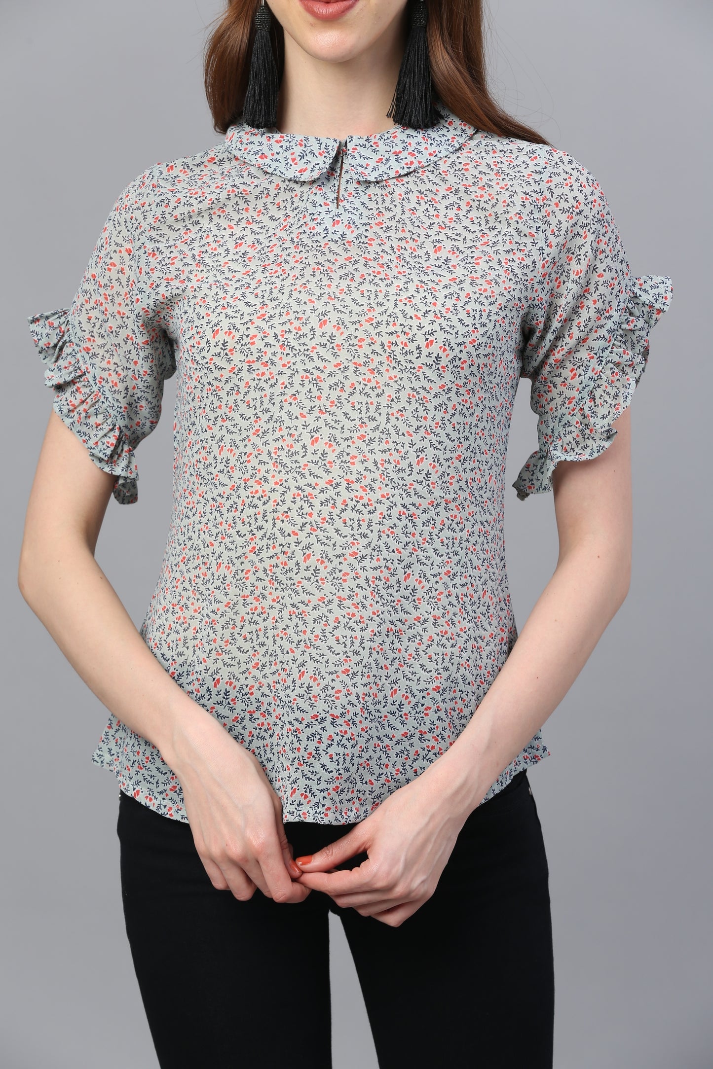 Printed Georgette Top