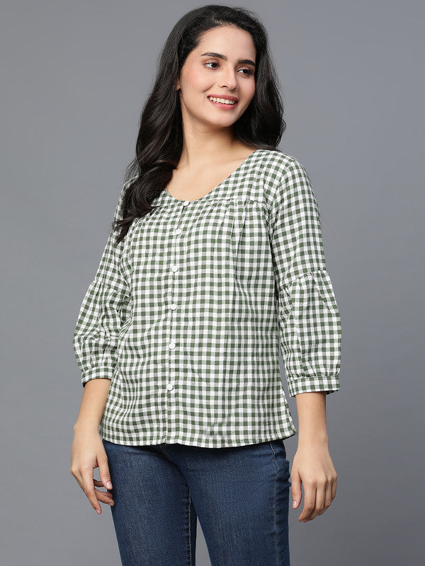 Green Cotton top