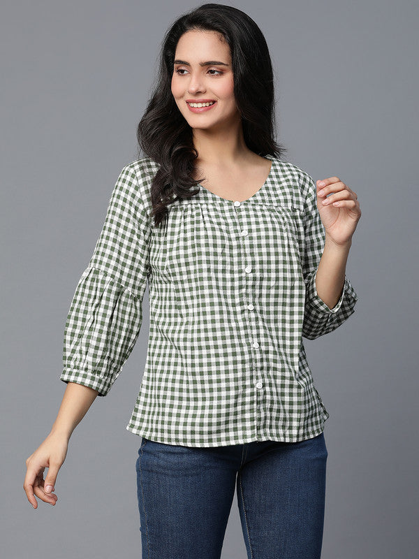 Green Cotton top