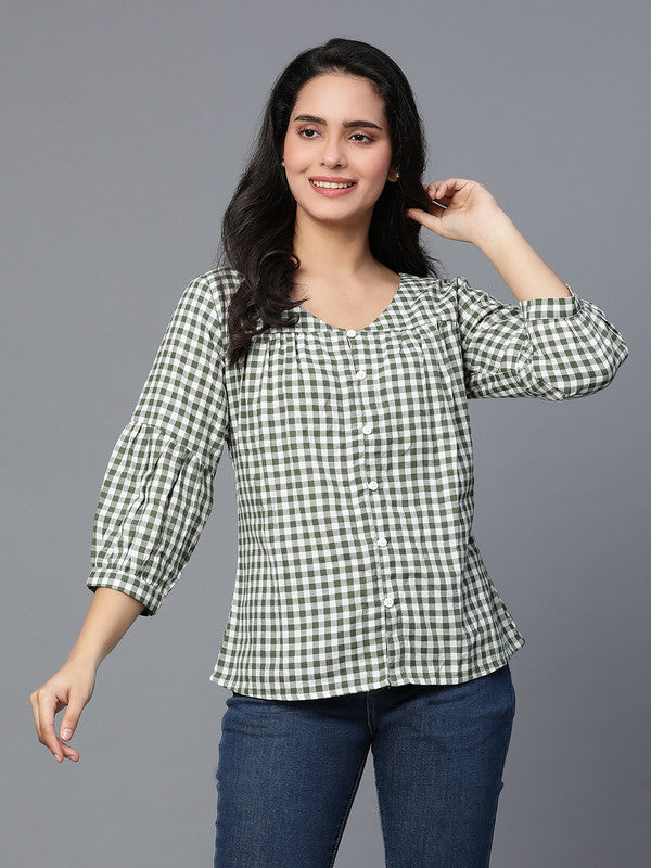 Green Cotton top