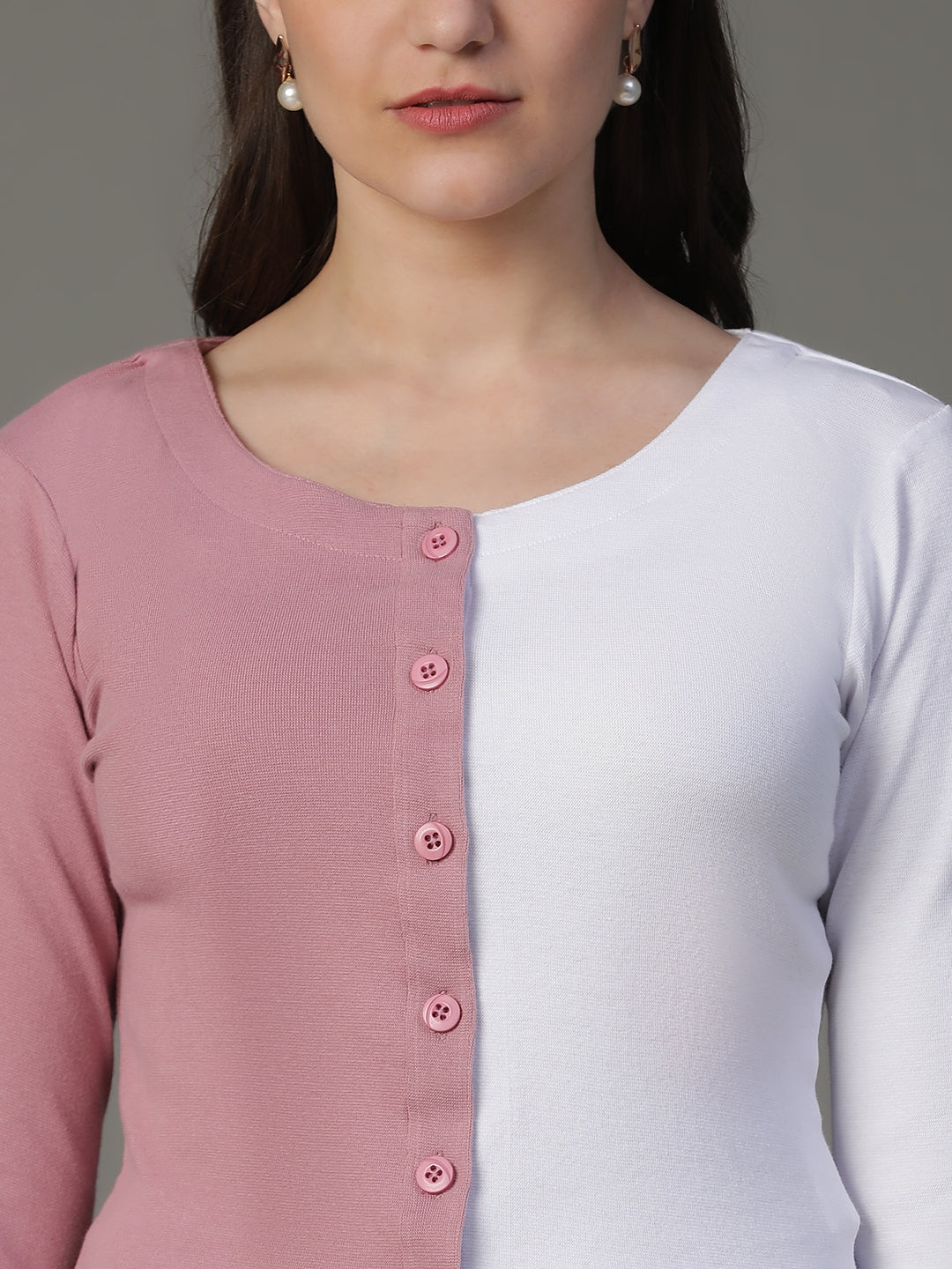 Pink Stretchable Cotton Top