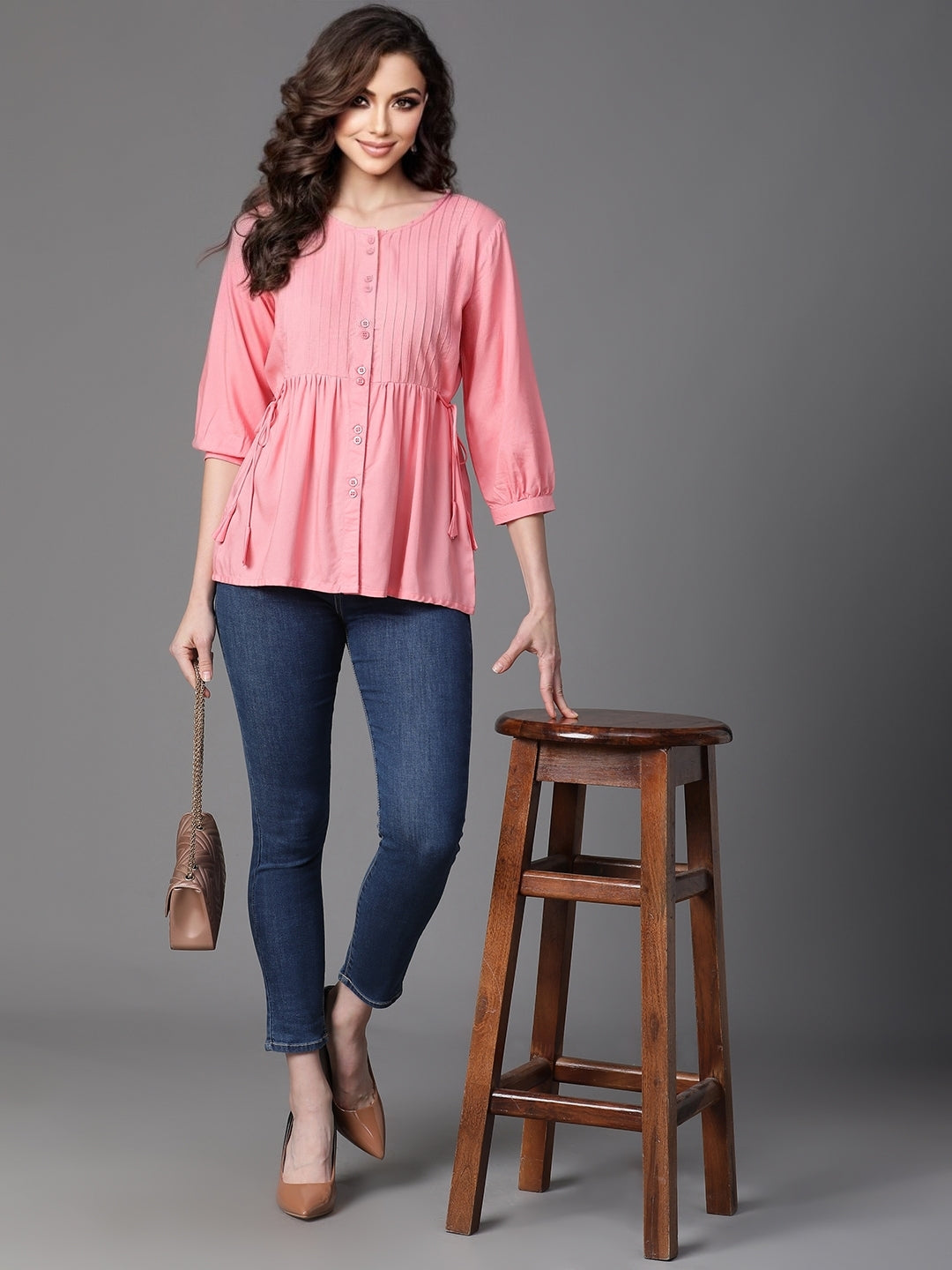 Pink Rayon Top