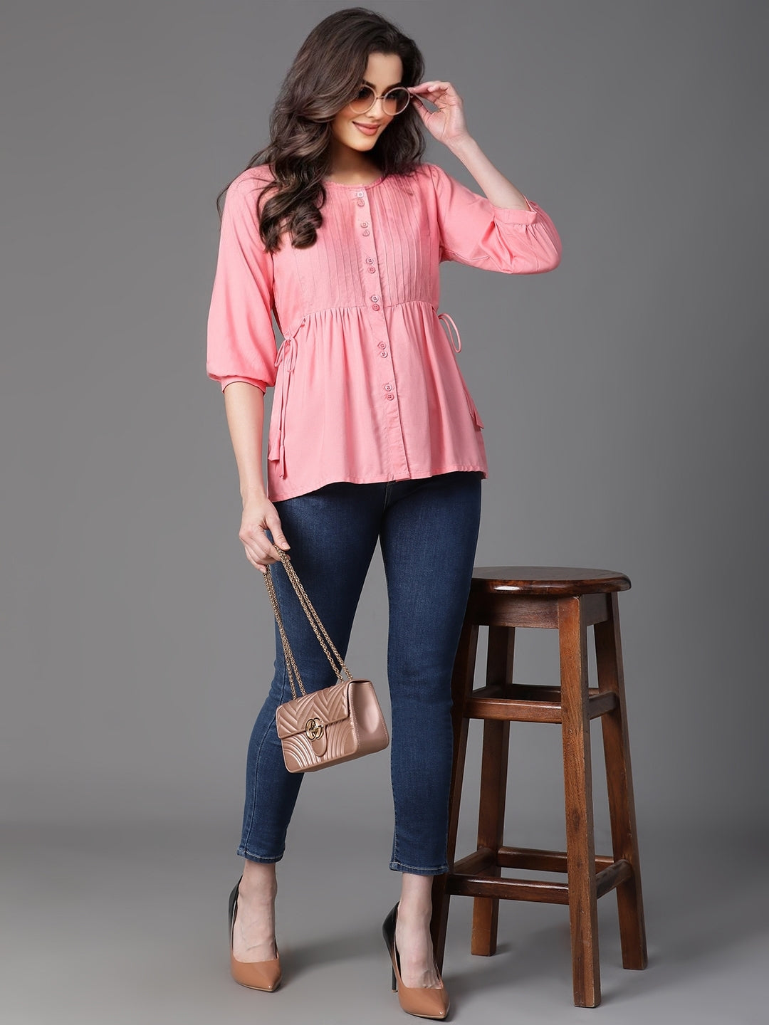 Pink Rayon Top