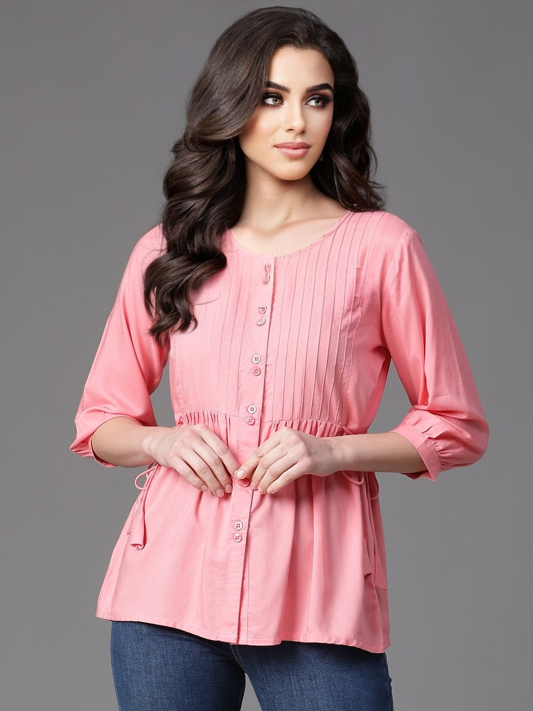 Pink Rayon Top