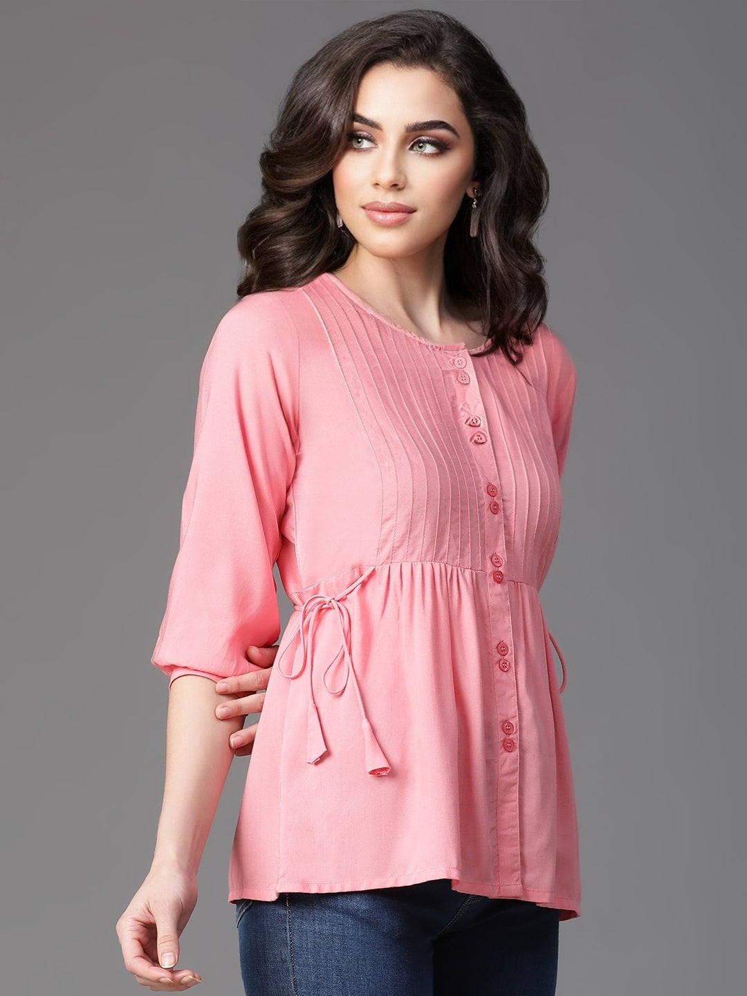 Pink Rayon Top