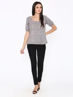 Crepe Animal Printed Top