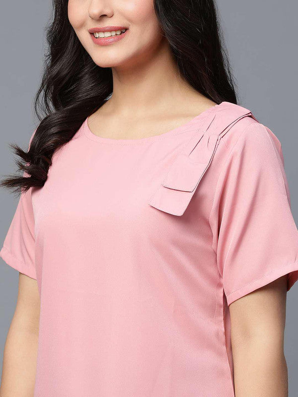 Pink Crepe Top