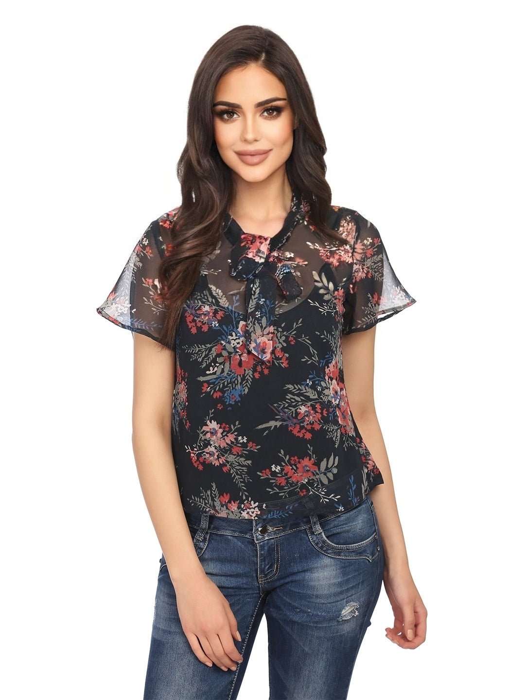 Georgette Floral Printed Top