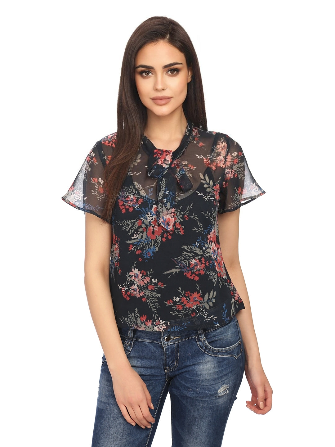 Georgette Floral Printed Top