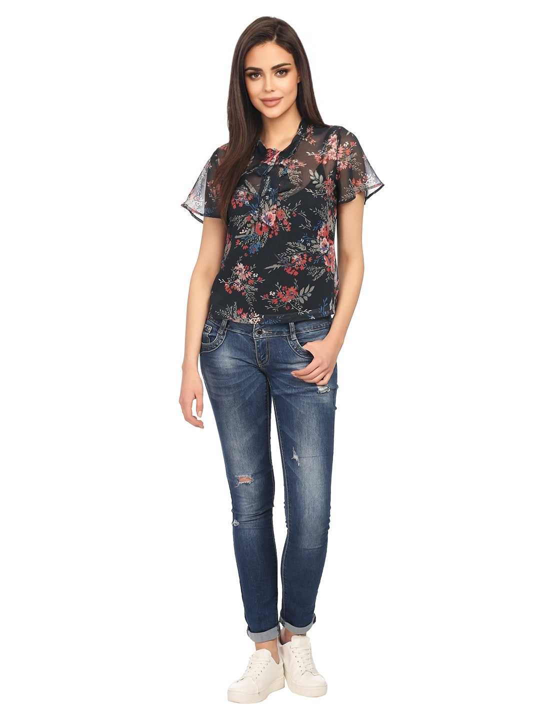 Georgette Floral Printed Top